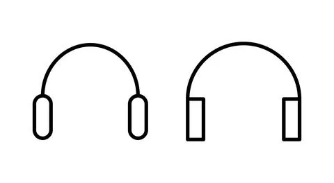 Headphone icon vector. Headvector sign and symbol Stock Illustration