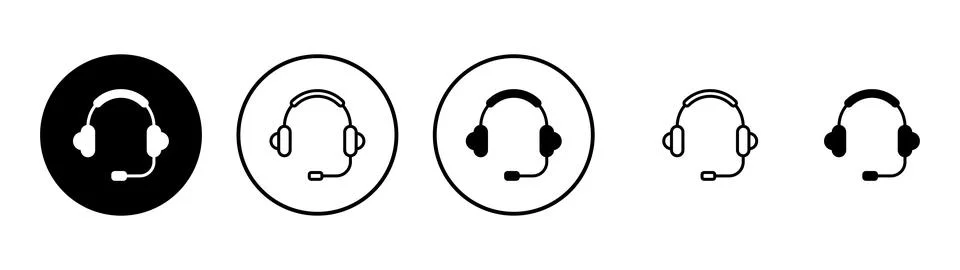 Headphone icon vector. Headvector sign and symbol Stock Illustration