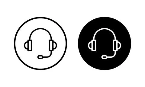 Headphone icon vector illustration. Headphone sign and symbol Stock Illustration