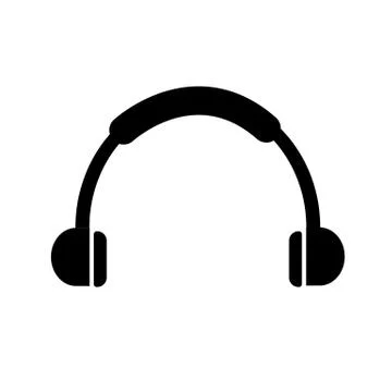 Headphone icon on white background. flat style. headphone headset. Stock Illustration