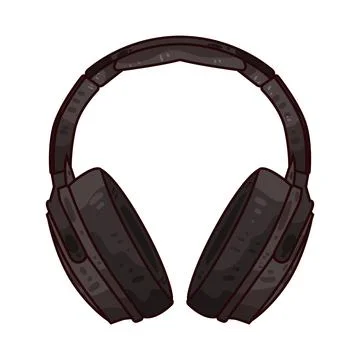 Headphone illustration Stock Illustration