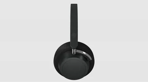 Headphone Model Side View 01 ( 3D illustration, 3D rendering ) イラスト素材