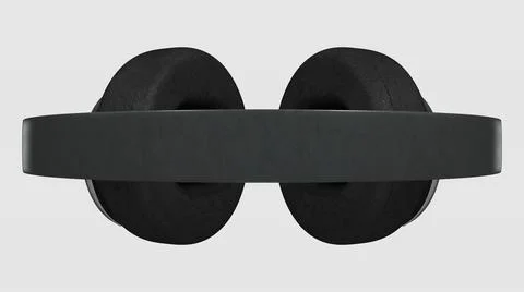 Headphone Model Top View ( 3D illustration, 3D rendering ) イラスト素材