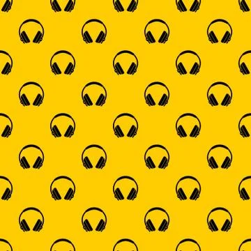 Headphone pattern vector Stockillustratie