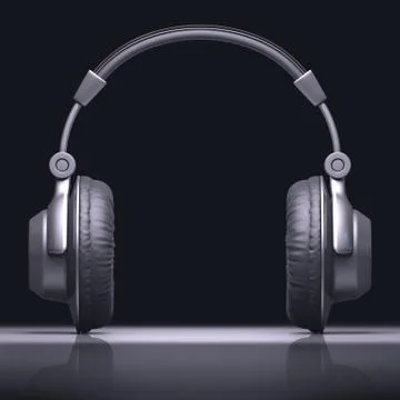 Headphone Text Center イラスト素材