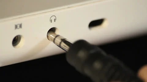 Headphone wearing close up studio Stockbeeldmateriaal 24788429