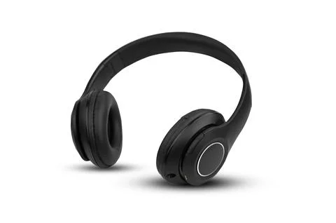Headphone on white background isolate Stock Photos