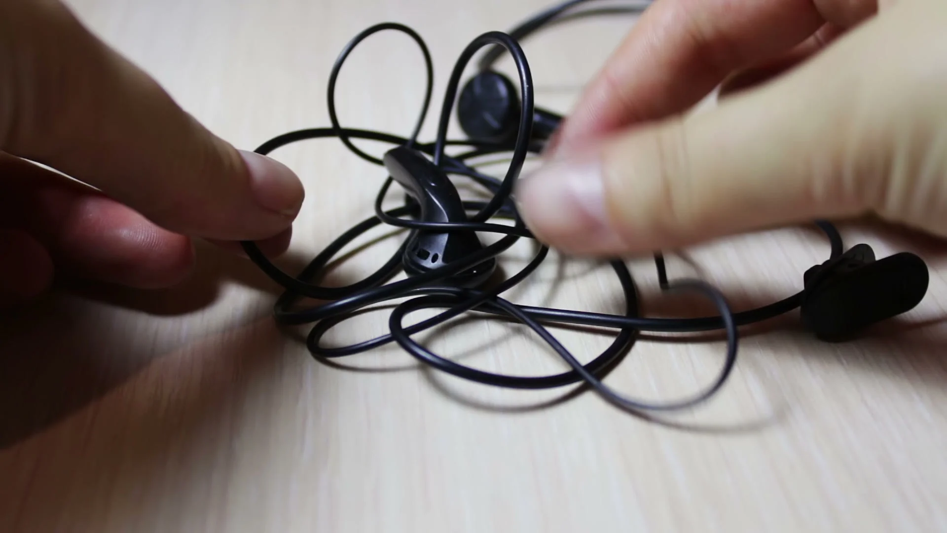 tangled headphone wires