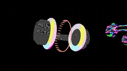 Headphone3on2bSpin Stock Footage 317804832