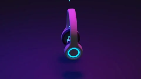 Headphones Video stock 252477069