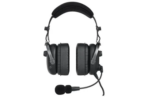 Headphones, front view Stock Illustration