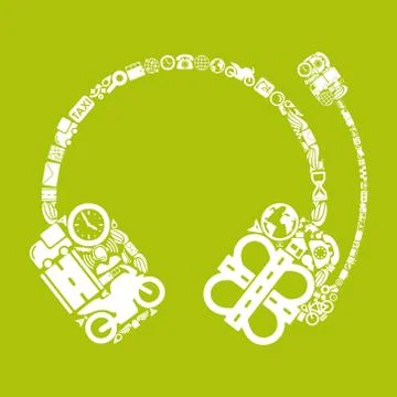 Headphones icon Stock Illustration