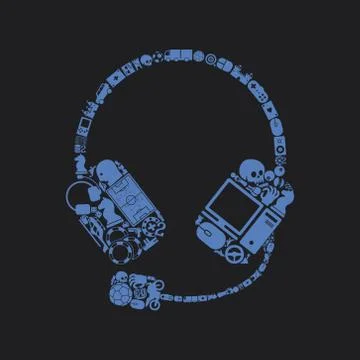 Headphones icon Stock Illustration