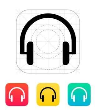 Headphones icon Stock Illustration