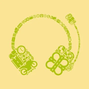 Headphones icon Stock Illustration