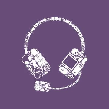 Headphones icon Stock Illustration