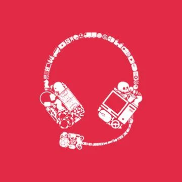 Headphones icon Stock Illustration