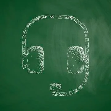 Headphones icon Illustrazione stock
