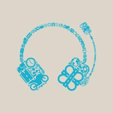 Headphones icon Stock Illustration