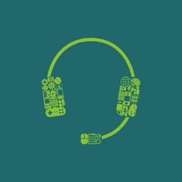 Headphones icon Stock Illustration