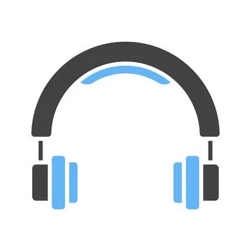 Headphones icon vector image. Illustrazione stock
