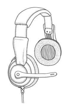 Headphones Stock Illustration