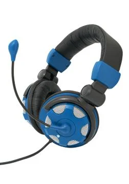 Headphones with microphone Stock Photos