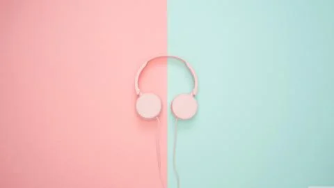 Headphones 库存照片