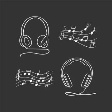 Headphones vector illustration Stock Illustration