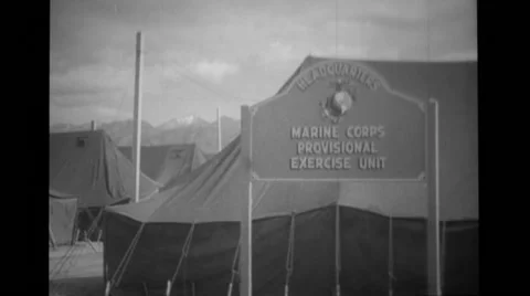 Headquarters of marine corps provisional exercise unit Stock Footage 39933255