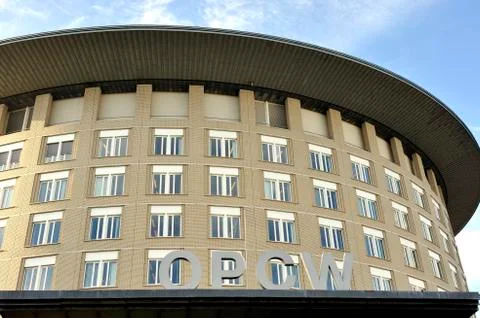 Headquarters of the OPCW Stock Photos