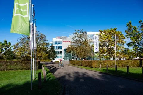  Headquarters of the Oracle Database management company in Vilvoorde, Flem... Stock Photos