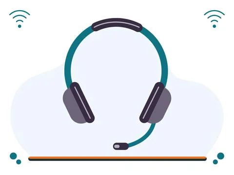 Headset Concept Illustration Stock Illustration