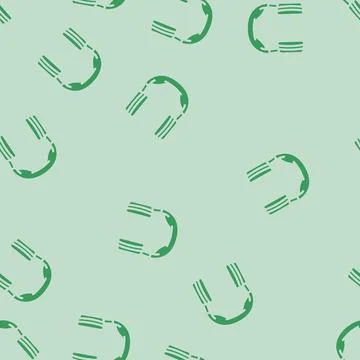 Headset gaming pc glyph vector seamless pattern Stockillustratie