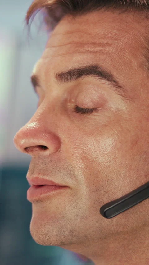 Headset, help or man in call center for technical support, software Stock Footage 335296650