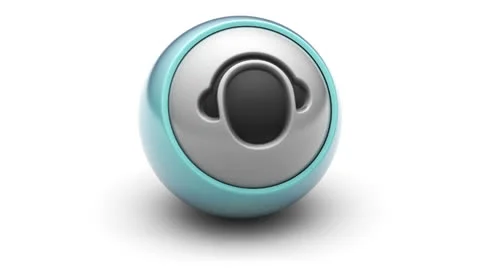 Headset icon Stock Footage 25591663