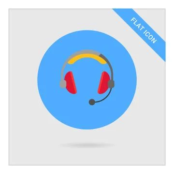 Headset icon 스톡 일러스트