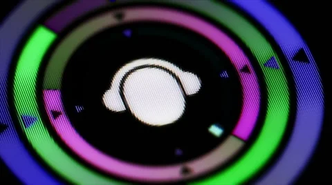Headset icon. Looping. Stock Footage 61495041