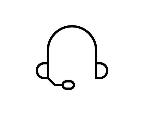 Headset Icon. Professional, pixel perfect icons optimized for both large and  Stock Illustration