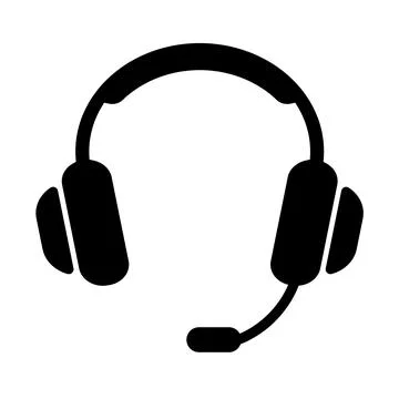 Headset icon, Support Headphone. Headset, Support Headphone sign design templ Stock Illustration