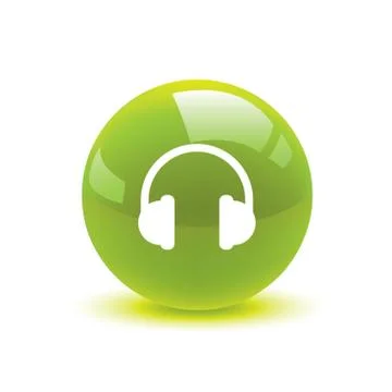 Headset icon web Stock Illustration