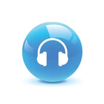 Headset icon web Stock Illustration