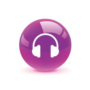 Headset icon web Stock Illustration