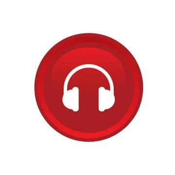 Headset icon web Stock Illustration