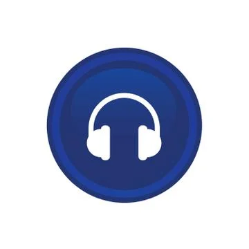 Headset icon web Stock Illustration