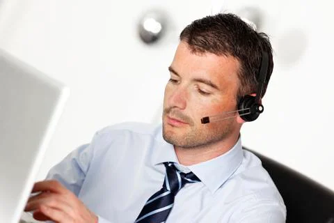 Headset man Stock Photos