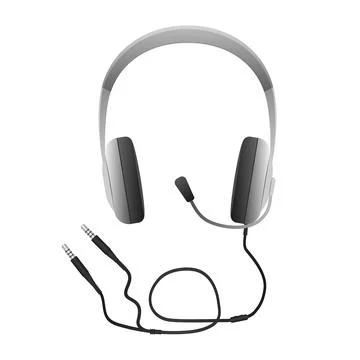 Headset with microphone and audio cable Illustration