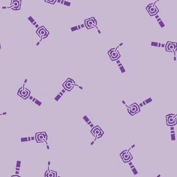 Headset microphone gaming pc glyph vector seamless pattern Stockillustratie