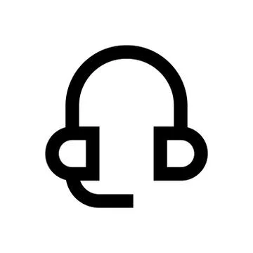 Headset pixel perfect icon Stock Illustration