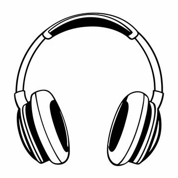 Headset Vector Illustration Flat Tech Design Cle(1) vector illustration des.. 스톡 일러스트